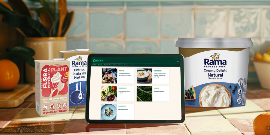 Flora Professional mārketinga materiāli un WEB izstrāde