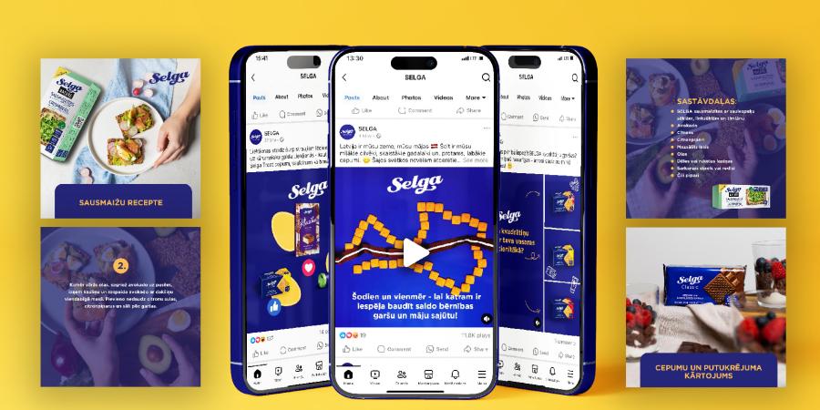Selga social media