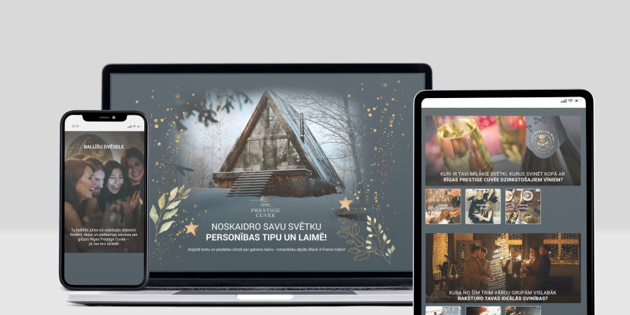 Rīgas Šampanietis Christmas campaign 