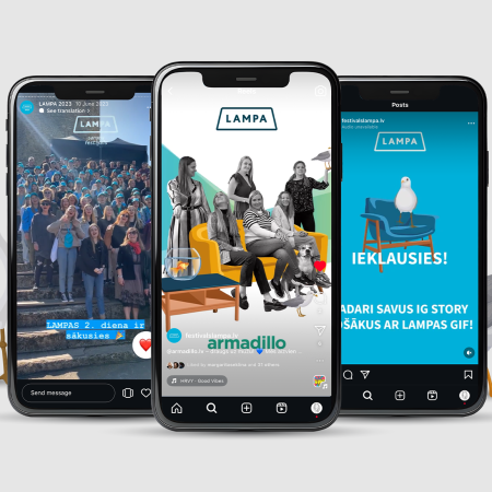 LAMPA 2023 sociālie tīkli un dizains